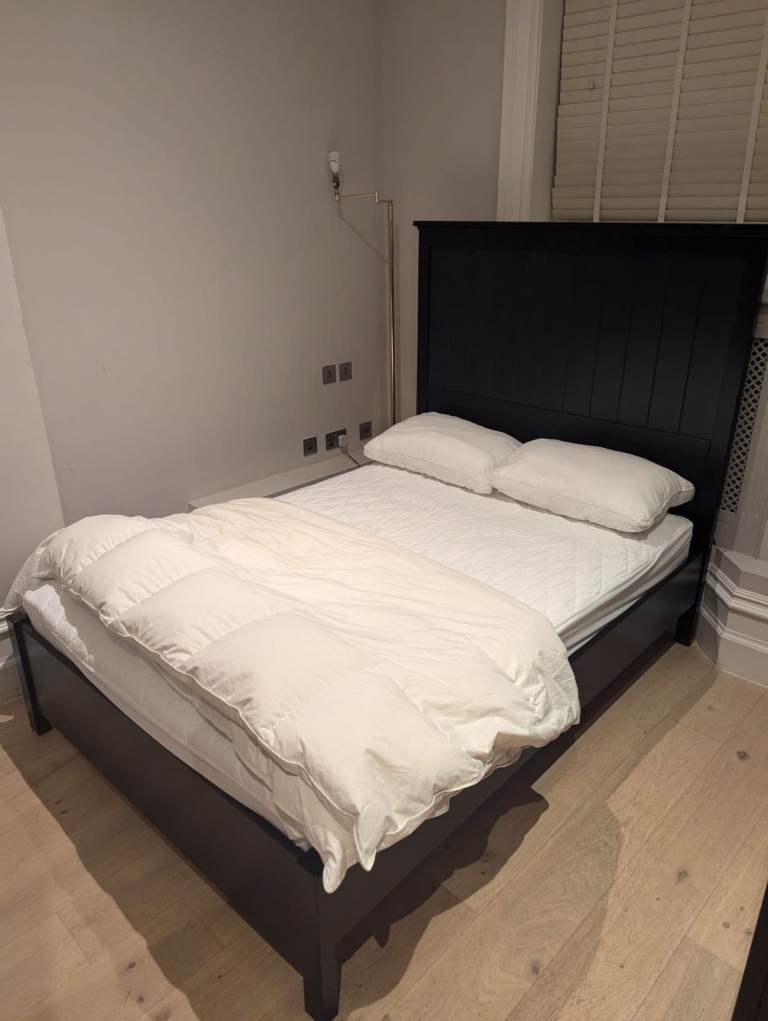 Double bed and mattress