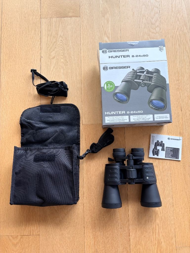 New - Bresser Hunter 8-24x50 Zoom Binoculars