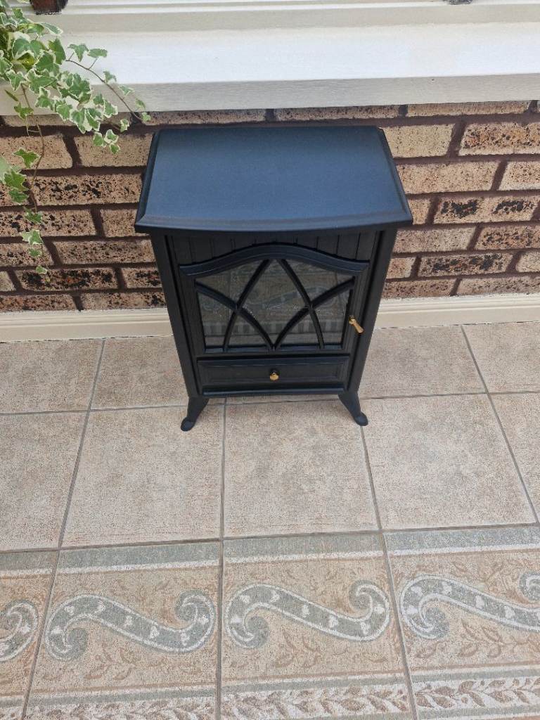 Black stove style heater