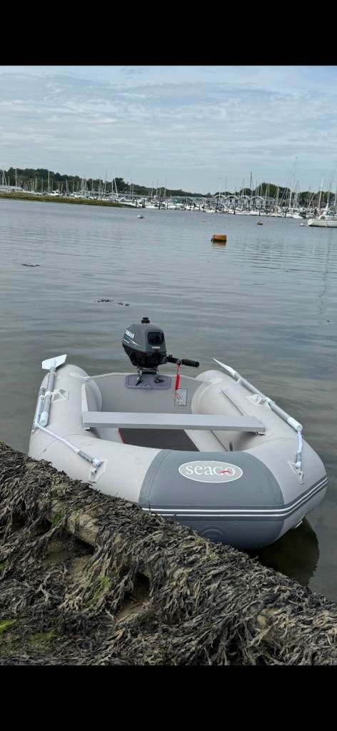  Dinghy with Yamaha Outboard Motor 1 month old