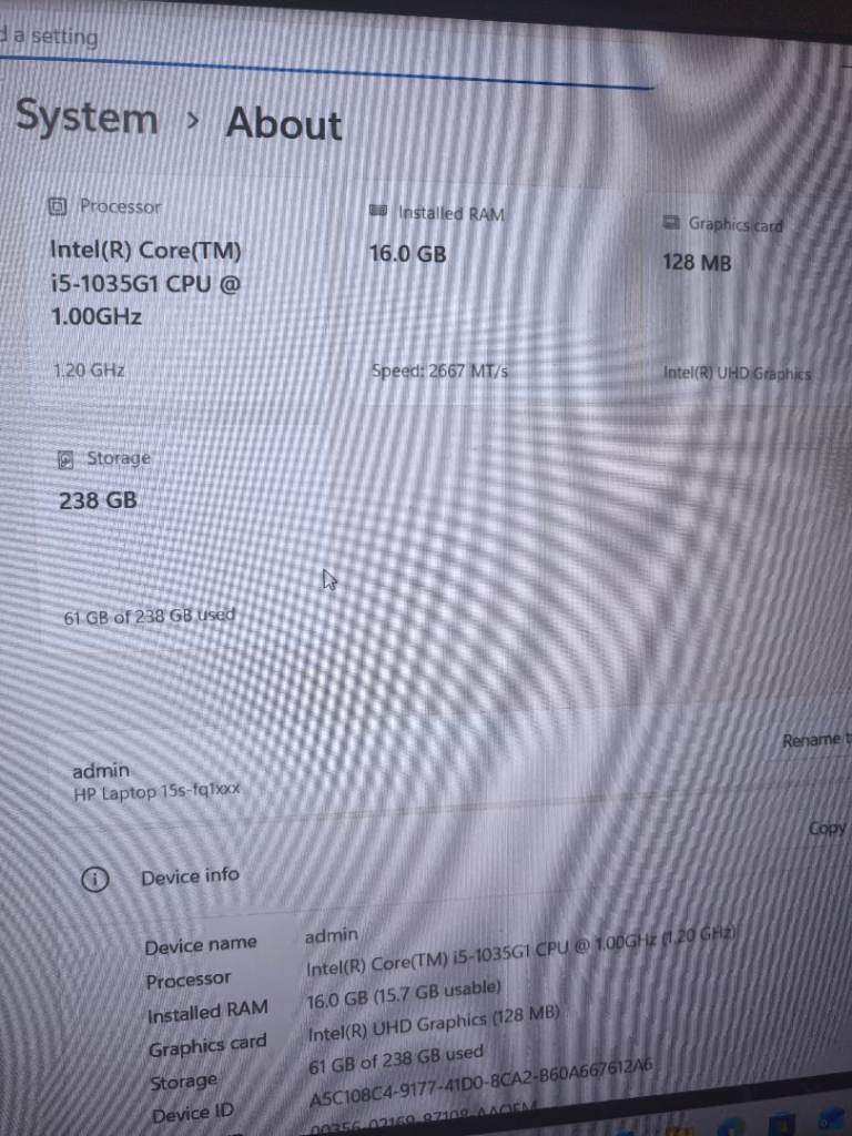 HP Laptop 15.6" Laptop, 16gb Ram, i5 10th gen