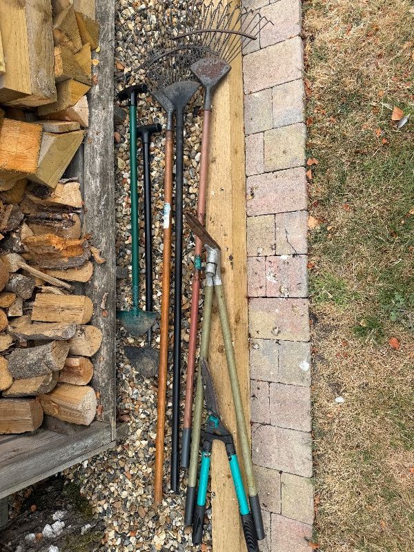 Garden Tools Bundle - Rakes, Hoes, and Loppers
