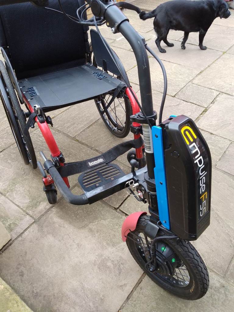 EMPULSE F55 WHEELCHAIR BATTERY PULL DEVICE FOR MANUAL WHEELCHAIR