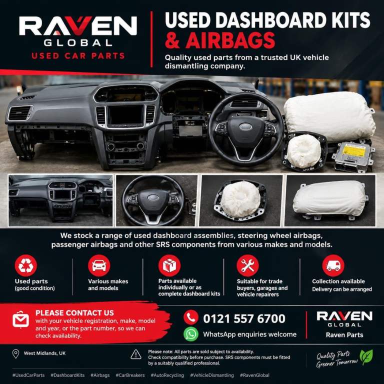 Used Dashboard Kits & Airbags – For Sale