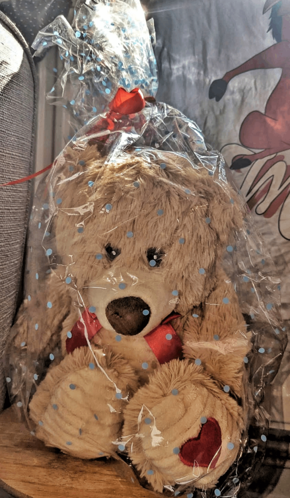 Brand New Brown Teddy Bear in Gift Wrap, £12.00 for Sale in Swindon ...