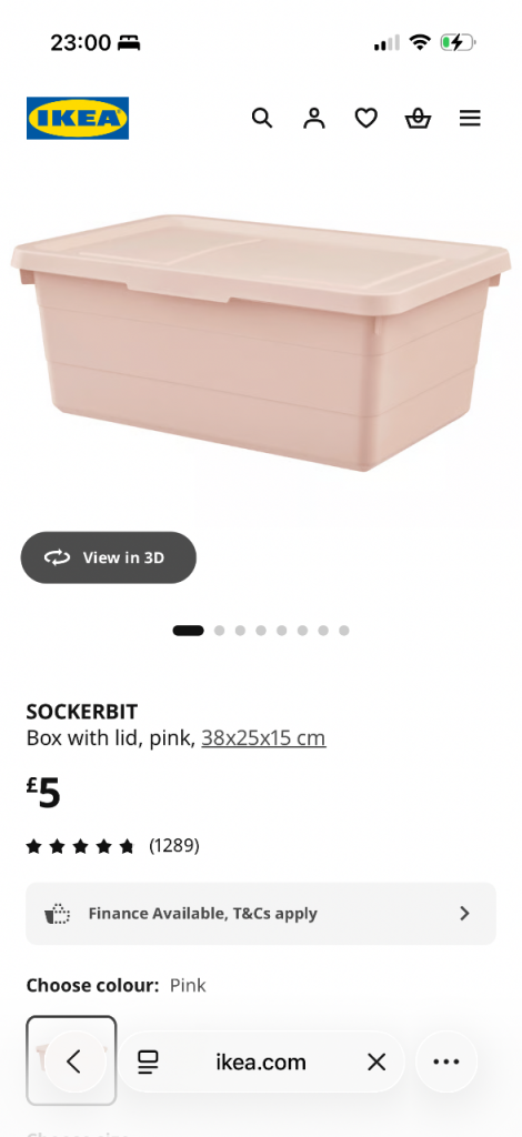 Ikea storage boxes 