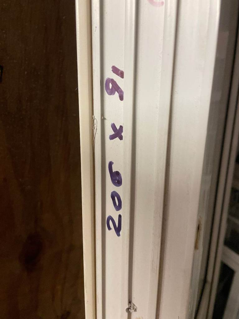 210 x 82 cm - MODERN ALUMINIUM DOUBLE GLAZED DOOR (REF: DX208)