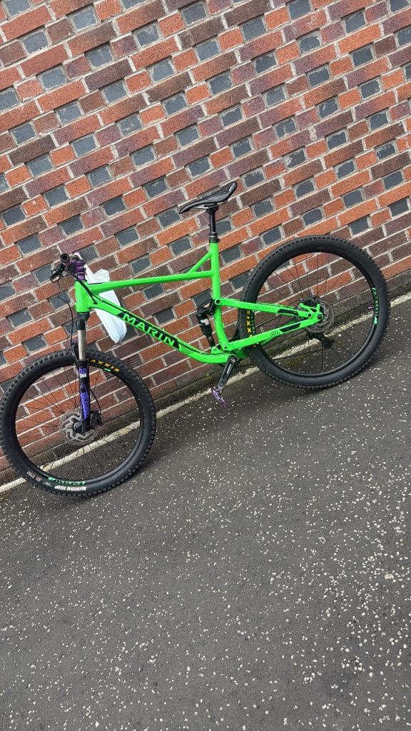 Marin Hawk Hill 2 Full Suspension Mountain Bike – Lime Green