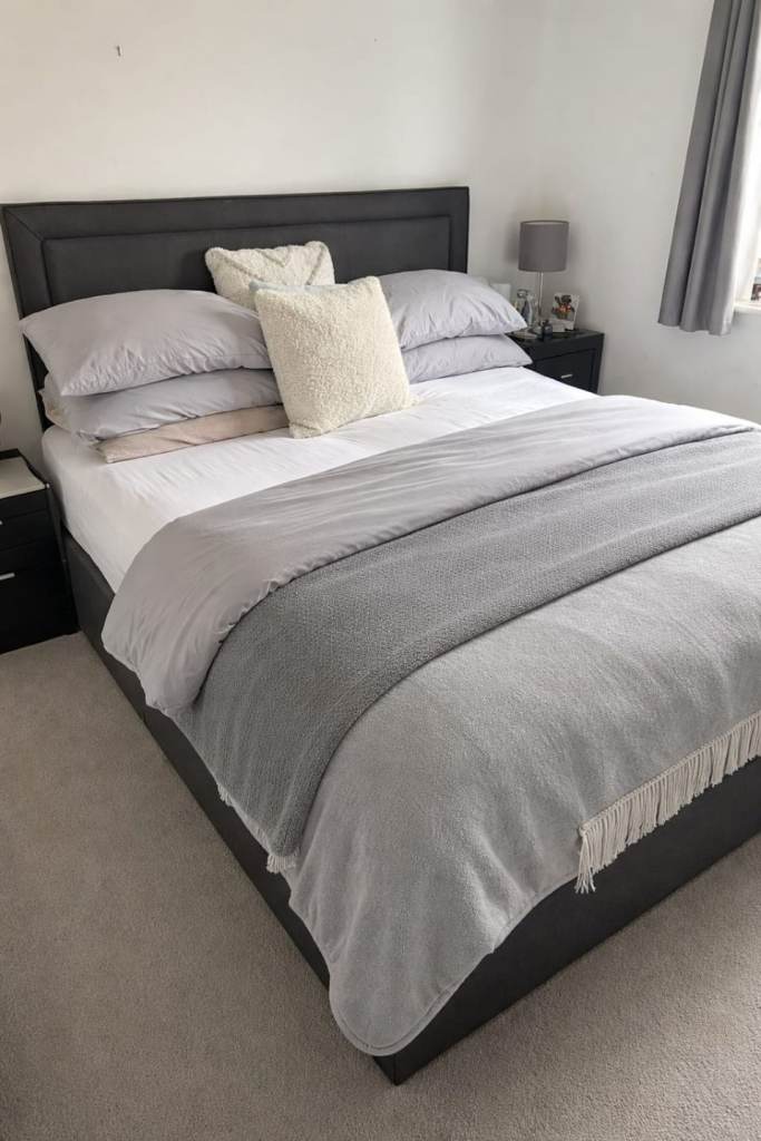 Super king size bed with mattress 