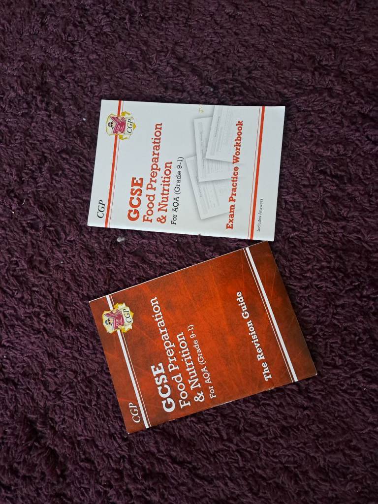 GCSE Food Preparation & Nutrition Revision Guides – As New
