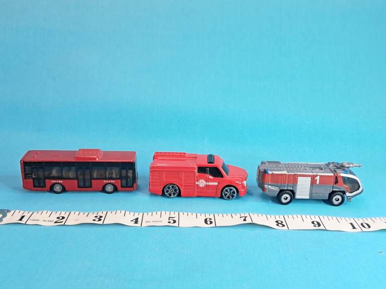 Siku Model Vehicles - Bus, Ambulance, Fire Engine