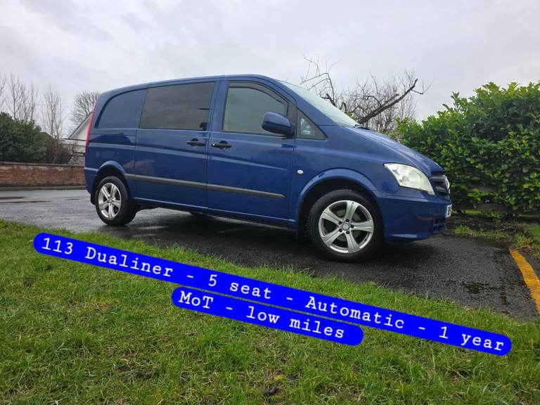 Mercedes-Benz Vito Dualiner 113 Auto 5 Seat Crew Van low miles 1 year MoT SWAP PX 