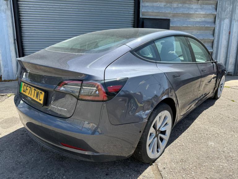 2022 71 REG TESLA MODEL 3 LONG RANGE AWD DAMAGED REPAIRABLE SALVAGE