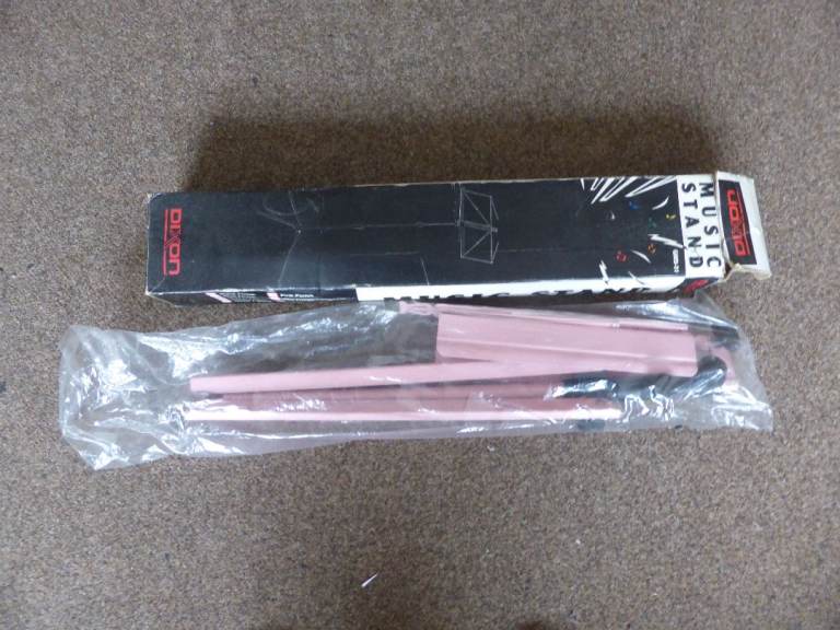 Dixon Pink Sheet Music Stand. Never Used