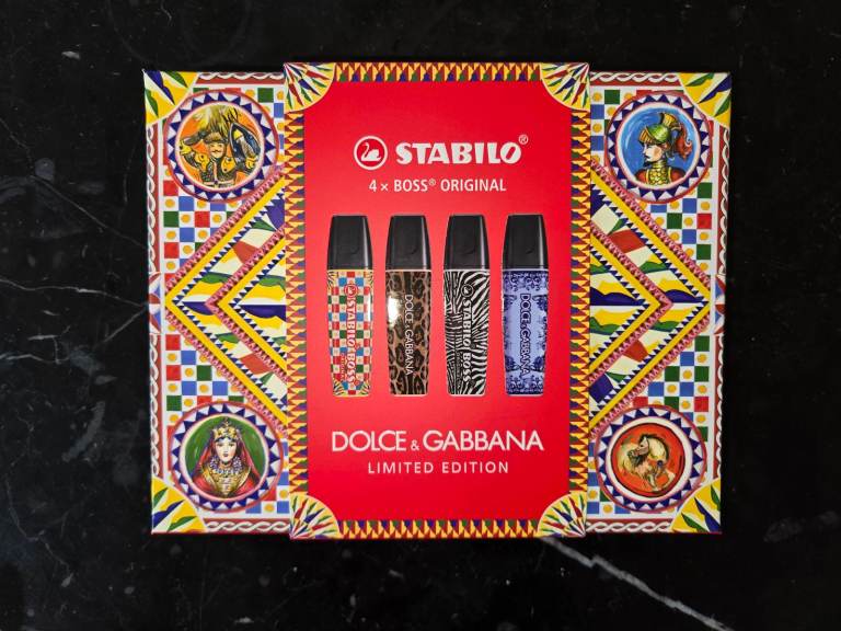 STABILO Highlighter BOSS ORIGINAL x DOLCE&GABBANA - Box of 4 - Limited Edition  