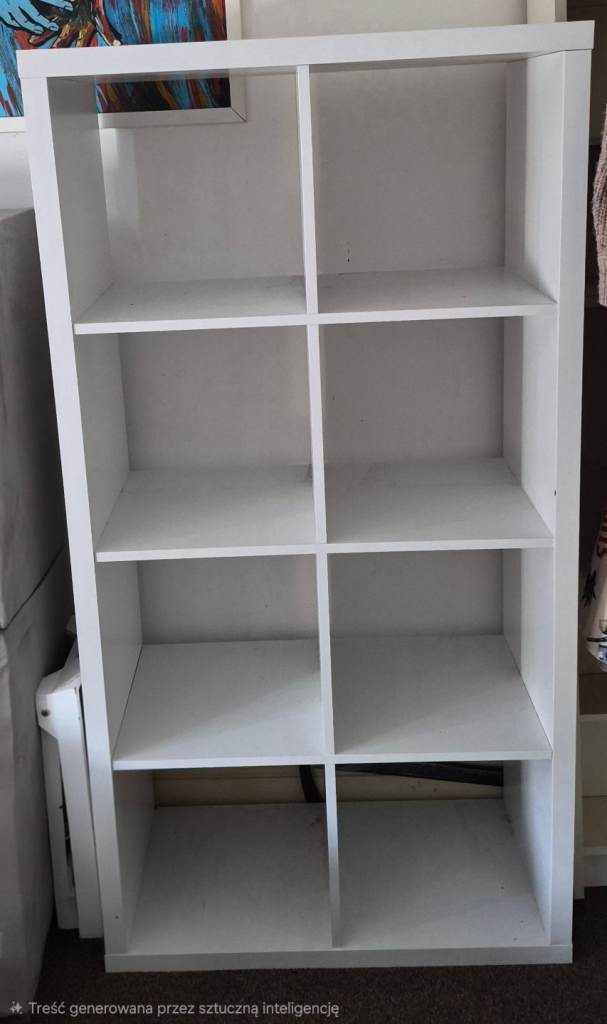 White Cube Storage Unit / Bookcase – Good Condition