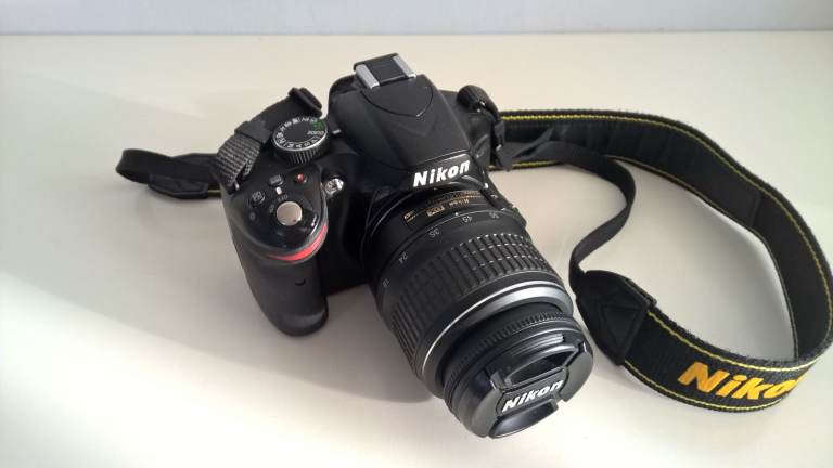 Nikon D3200 24.2-megapixel camera with 18-55mm lens,