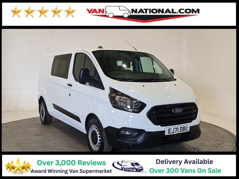 2021 Ford Transit Custom 2.0 320 ECOBLUE LEADER L2 H1 130 BHP LWB COMBI VAN Crew Van Diesel Manual