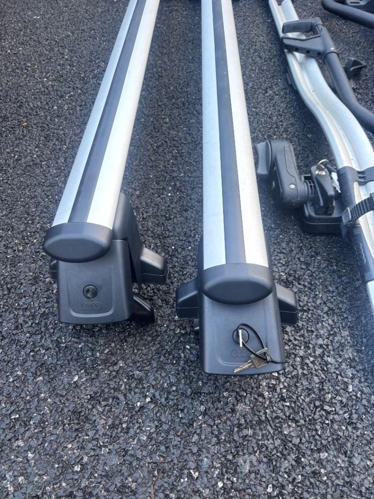 Genuine Roof Bars Audi A6 (4G) Avant / Estate With Flush Rails Rack 2012-18  (2)