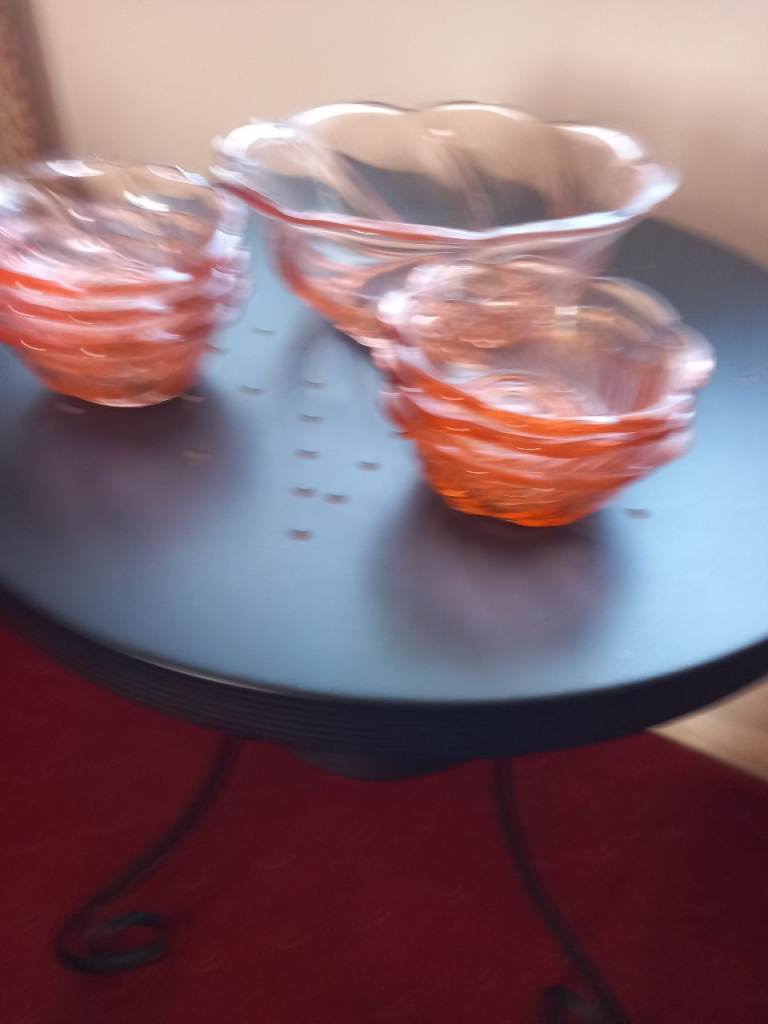Light Amber bowl and sundae dishes