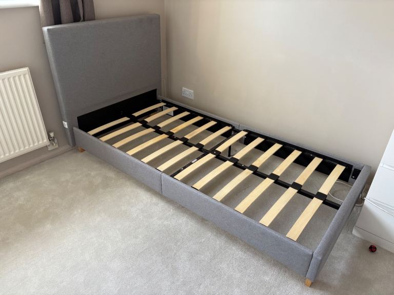 Grey Single bed
