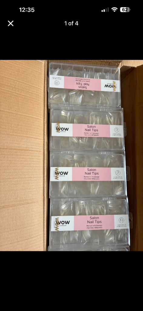 🔥 Bulk Wholesale Lot: 1,000 Packs WOW London Salon Nail Tips