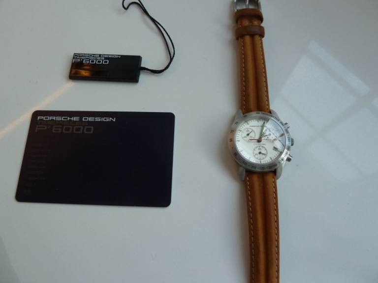 Porsche Design P’6000 watch. An extremely rare ladies size quartz chronograph. 