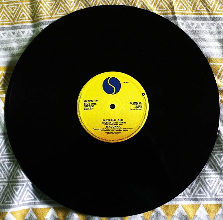 Madonna – Material Girl (Extended Dance Remix) – Original 1984 UK 12” Vinyl – Sire Records W9083T