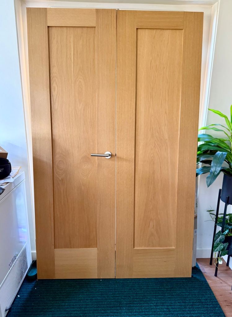 Double Wooden Door (excellent condition) 198x122cm