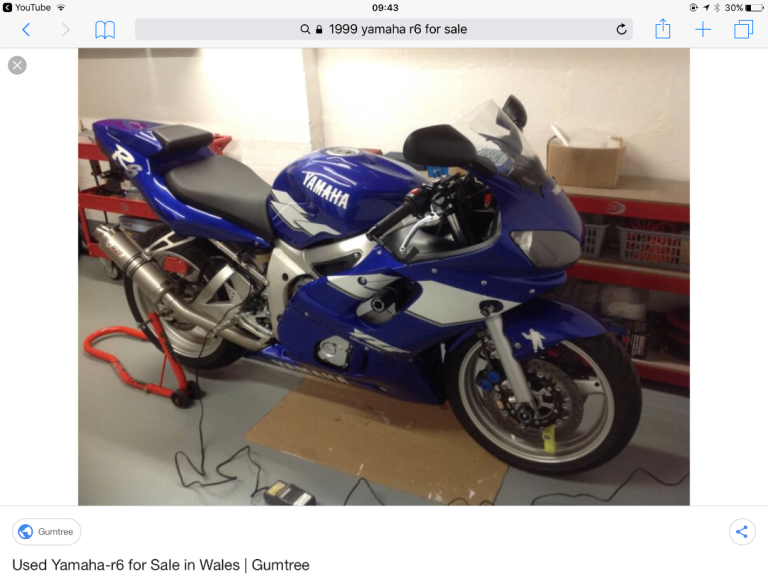 Yamaha, R6, 1999, 599 (cc)