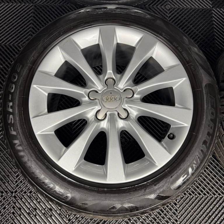 17'' GENUINE AUDI A6 C7 10 SPOKE ALLOYS WHEELS TYRES 