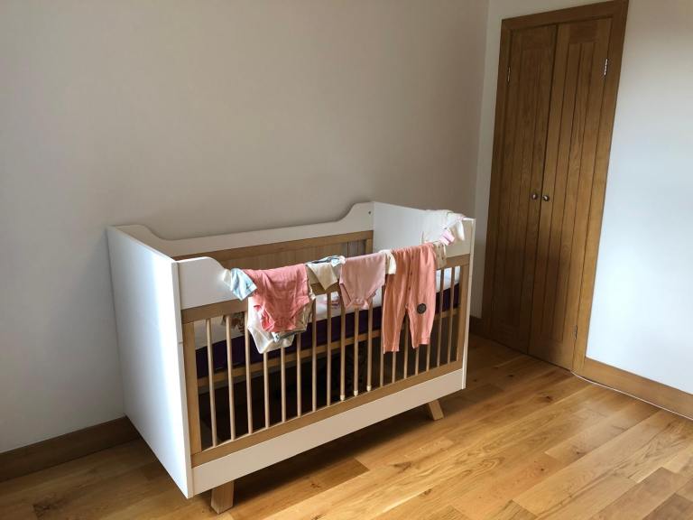 Vox 4 you 3 in 1 Baby & Toddler Cot bed in White & Oak