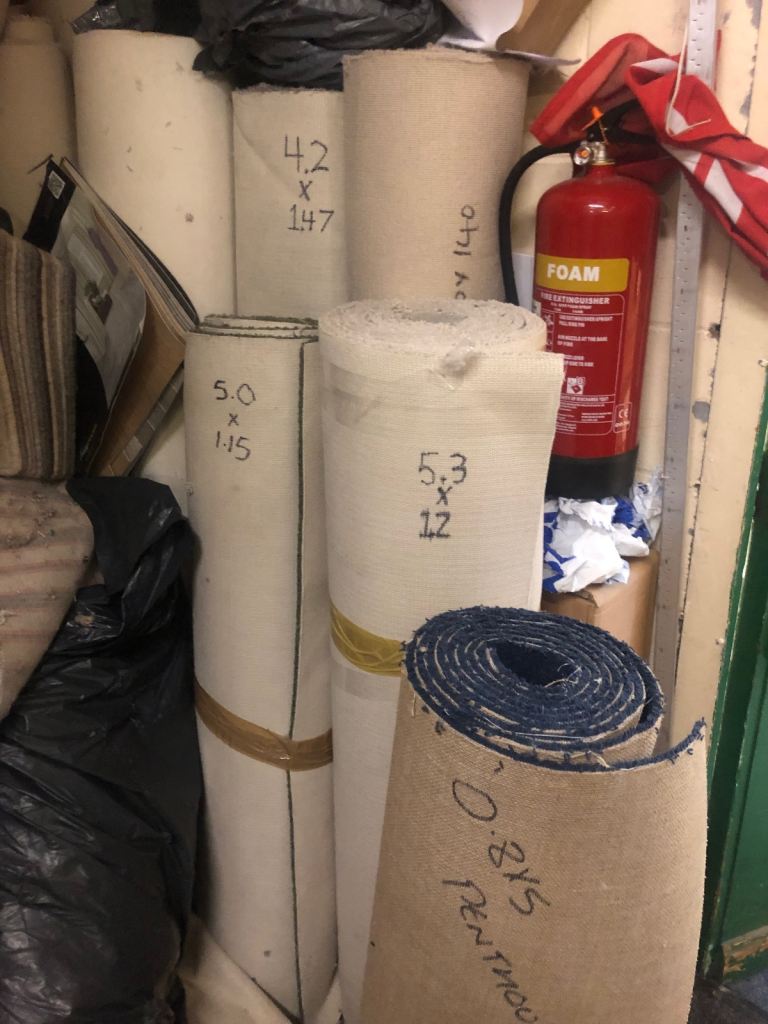 Carpet off cuts. 