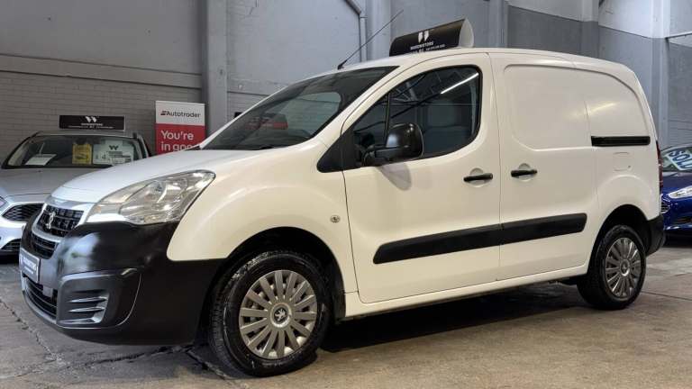 2016 Peugeot Partner 1.6 HDi 850 S Diesel White 5dr NO VAT+READY FOR WORK Panel Van Diesel Manual