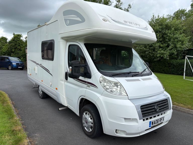 Swift Sundance 590RS Coachbuilt Motorhome. 2008 Fiat Ducato. 4 Belt. 4 Berth. 3.5T FSH. Full MOT.