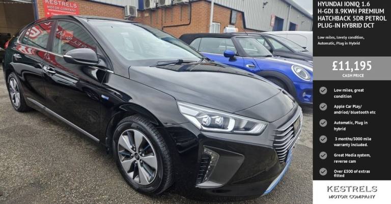 2018 Hyundai IONIQ 1.6 h-GDi 8.9kWh Premium Hatchback 5dr Petrol Plug-in Hybrid DCT Euro 6 (s/ Ha...