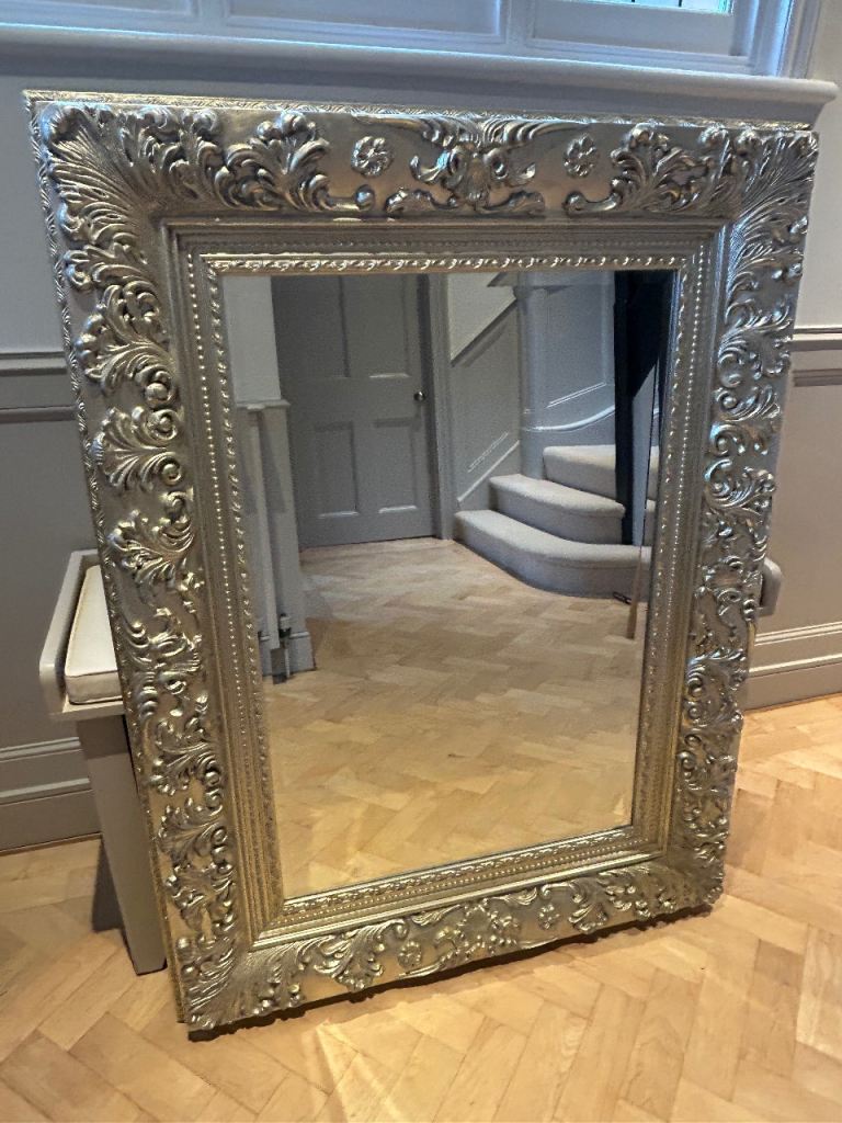 Rectangular Wall Mirror Silver