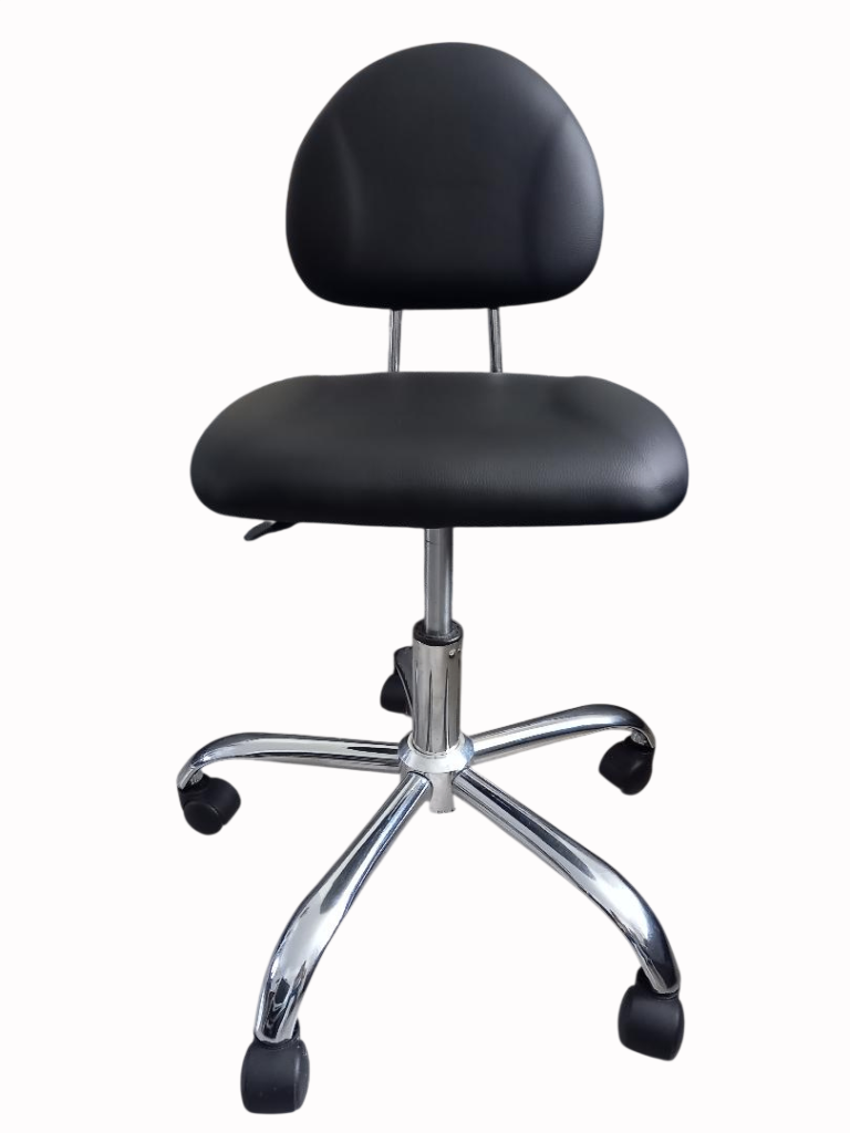 Black Adjustable Swivel Chair with Backrest – Good Condition