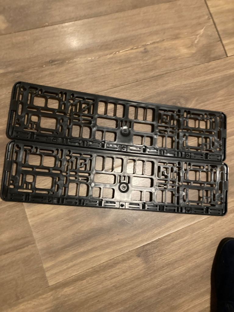 Number plate holders 