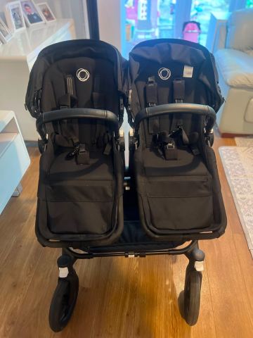 uppababy barcelona Vista V3 + Aria V2 Travel System Big Angry Fish, Series Custom Logo Bag color:Cobalt Blue Designed to remain attached