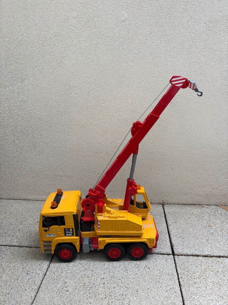 Birder Yellow Toy Crane Truck – Good Condition