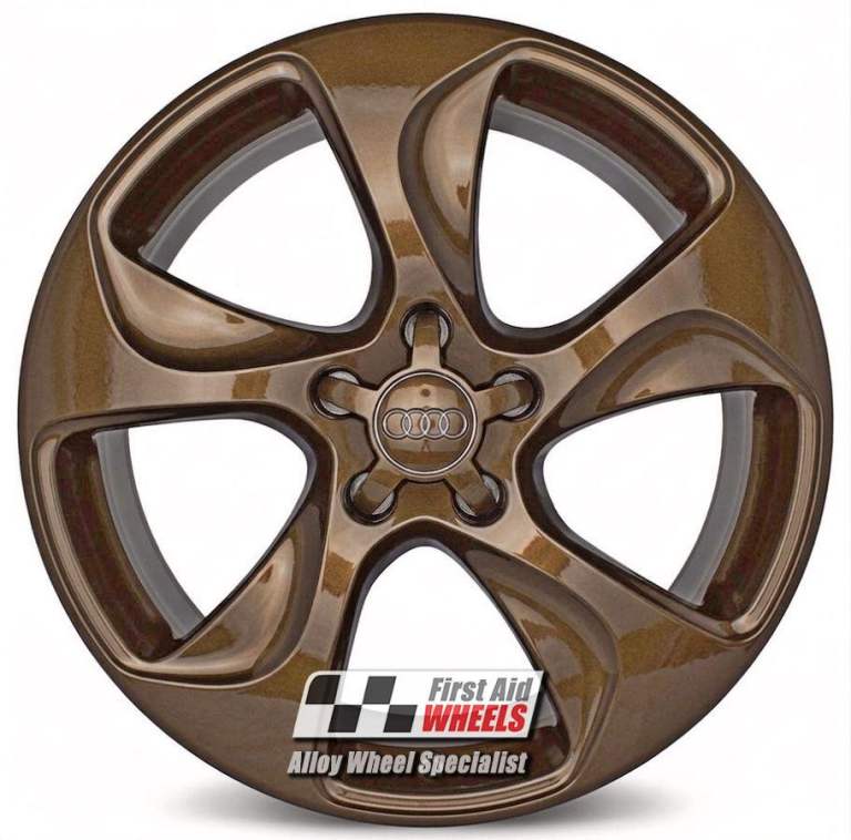 R601BR Swap AUDI A3 S3 8V 4X 18'' GENUINE 5 SPOKE GLOSS BRONZE ALLOY WHEELS