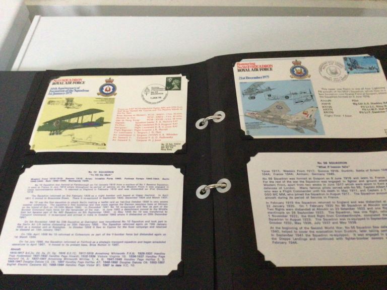 image for 55 Royal Air Force stamped covers in album  £75