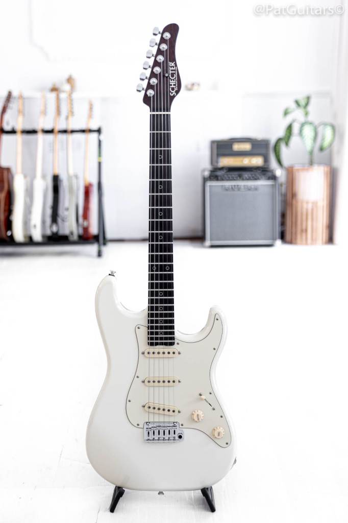 2018 Schecter Nick Johnston USA Signature in Atomic Snow