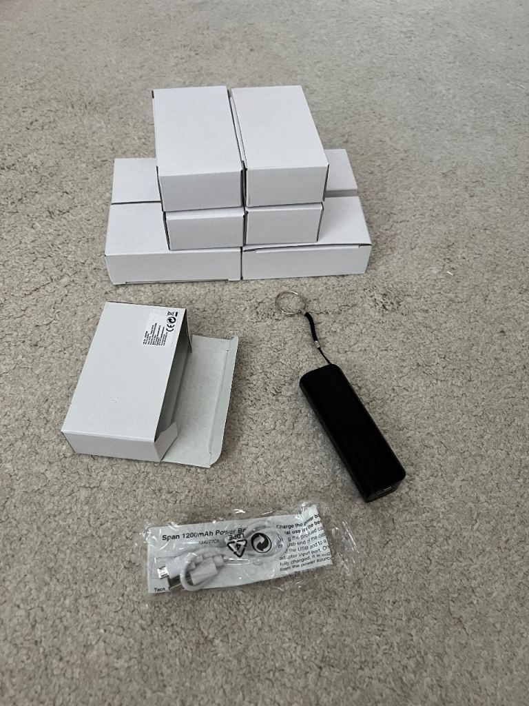 Portable Mini Power Banks (1200mAh) – New in Box