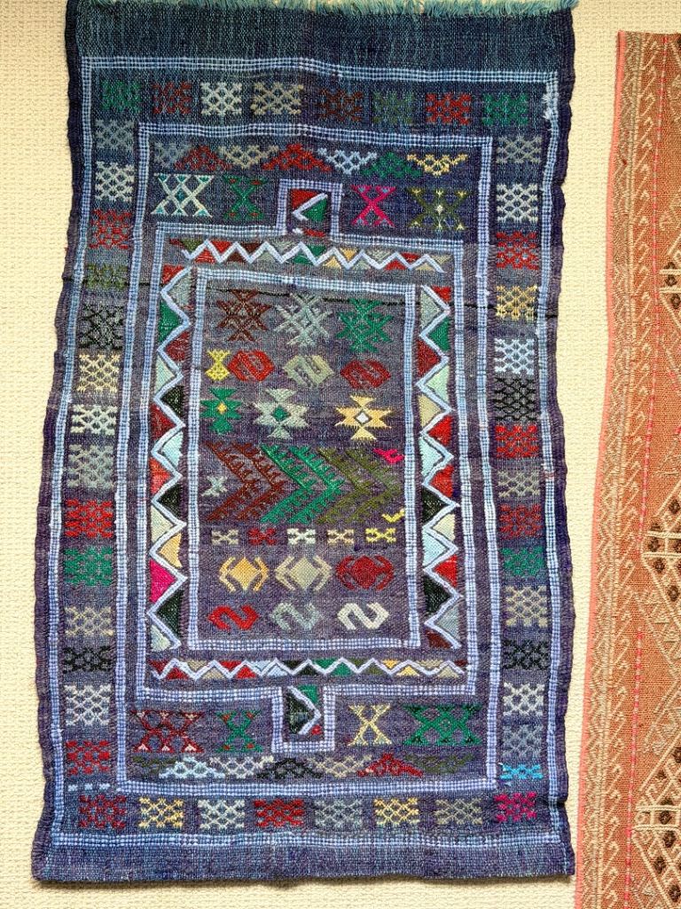 Colourful Moroccan Kilim Rug - Wool & Cotton