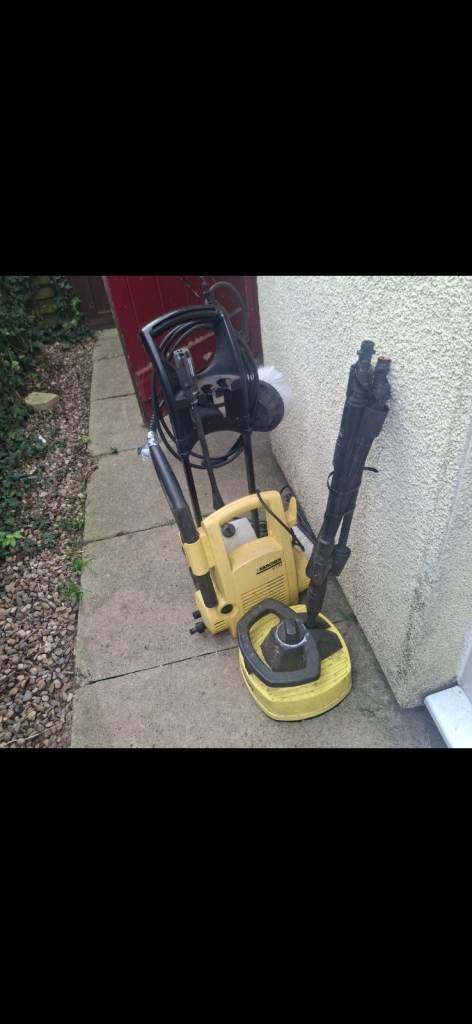 Karcher pressurev washer & attachments 