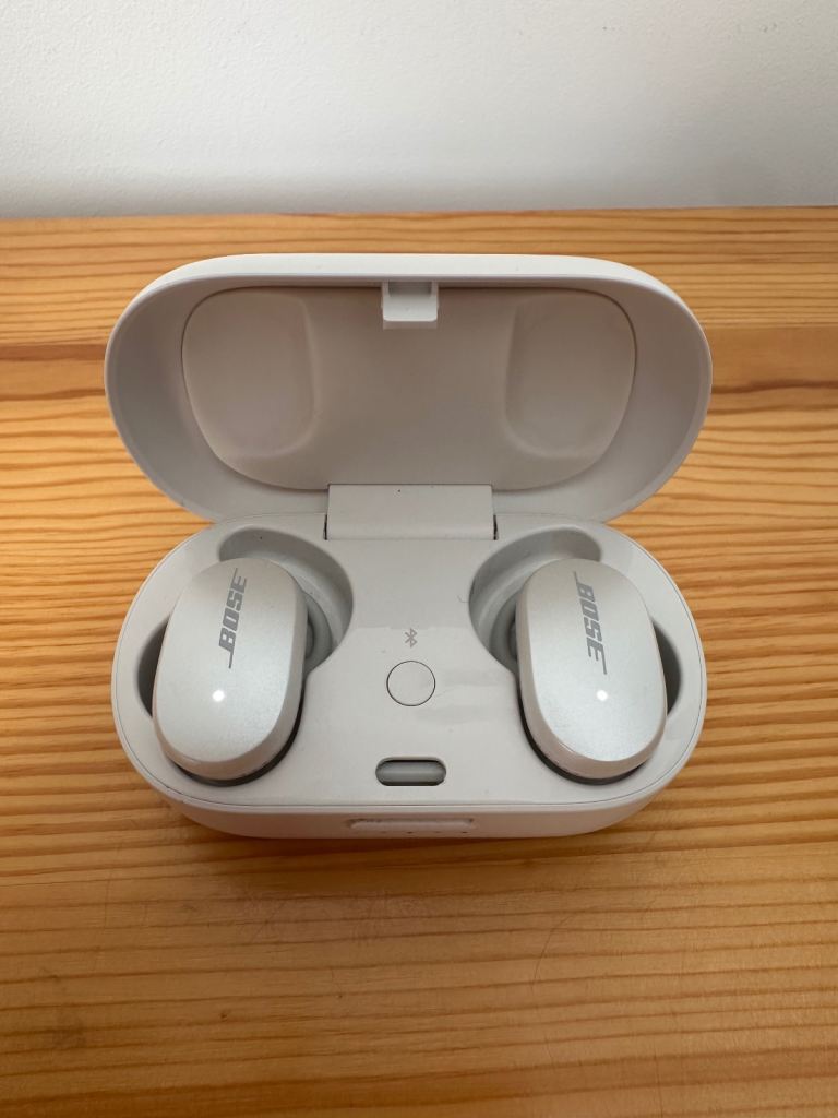 Bose QuietComfort Wireless Bluetooth Noise Cancelling Earbuds - White