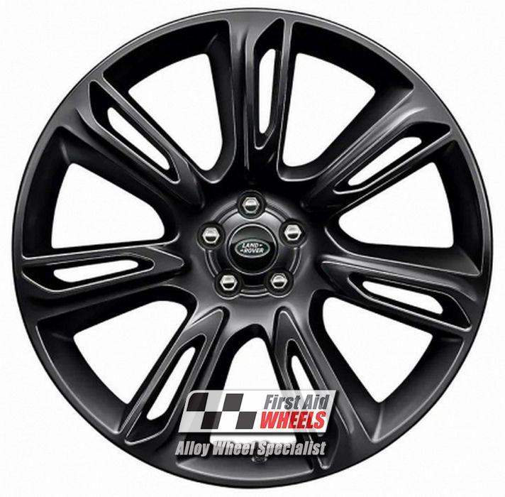 R648BS Swap RANGE ROVER VELAR 4x 20" GENUINE STYLE 7014 BLACK ALLOY WHEELS