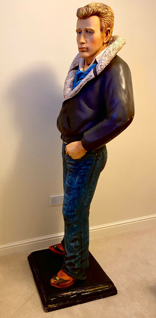 JAMES DEAN - FULL LIFE SIZE STATUE - VINTAGE FIGURE - RARE COLLECTOR DISPLAY ITEM